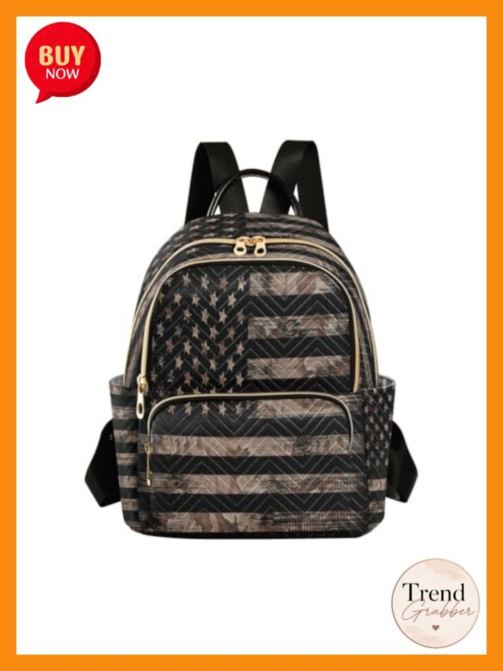 Polyester Fashion Backpack Purse Ladies Rucksack Travel Shoulder Bag Casual